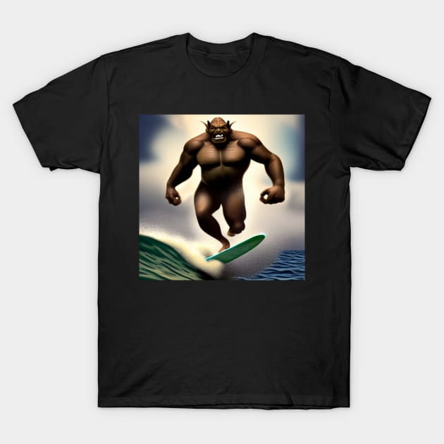 Orc Surfing T-Shirt by Shadowbyte91